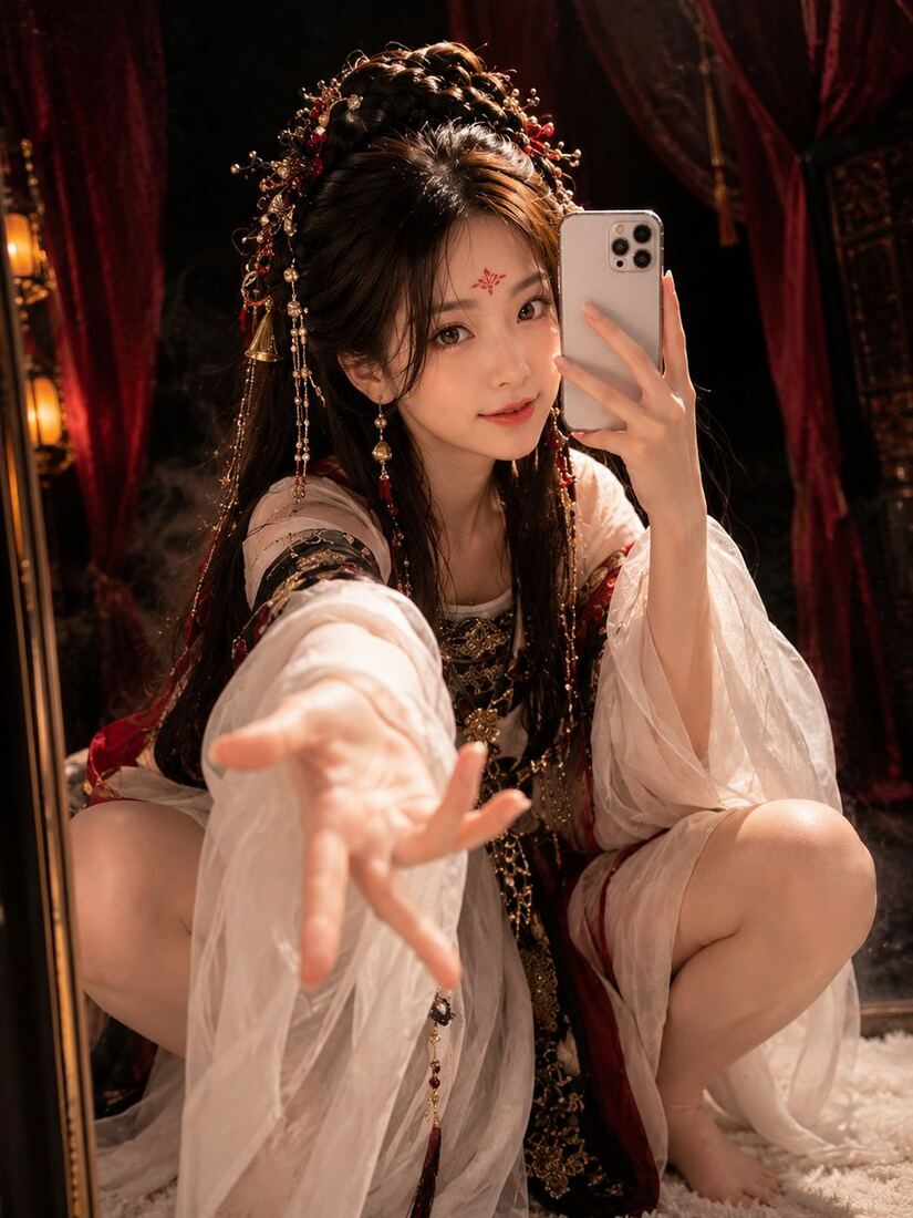 东方鬼戏古风写真 · 花钿与铃铛的元素组合法 配图