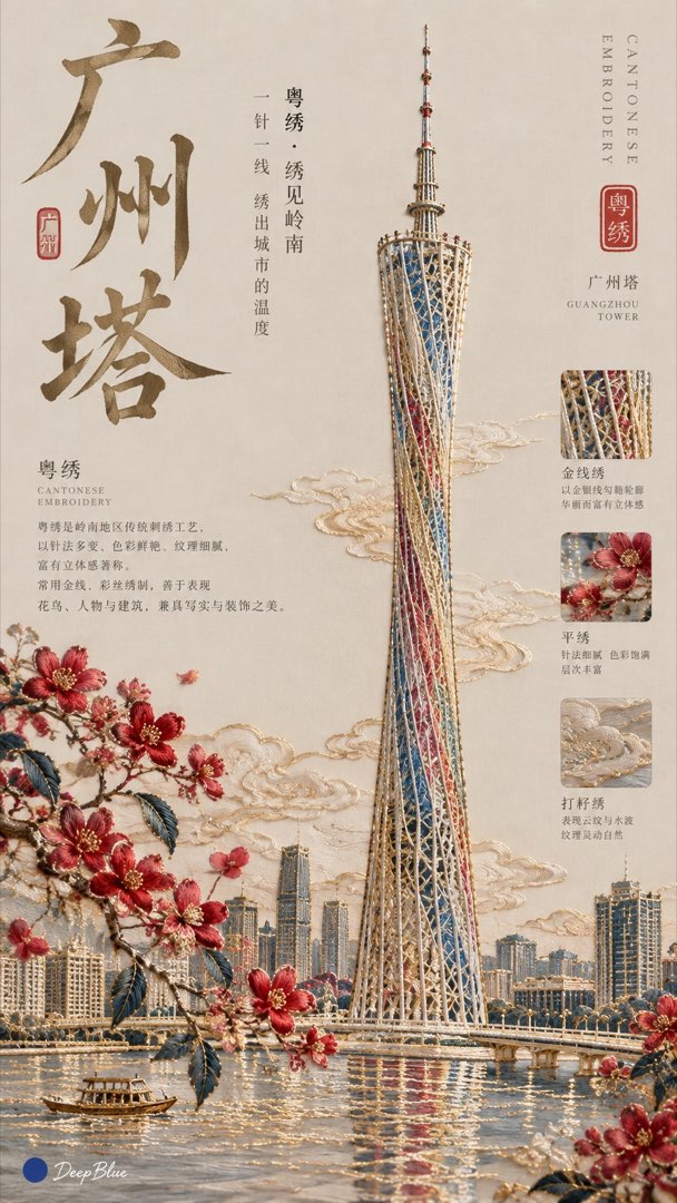刺绣工艺 Editorial 封面样张四：竖版宋式极简封面，刺绣纹理细节