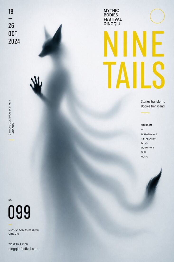 碎片身体海报「NINE TAILS」：狐形虚影海报